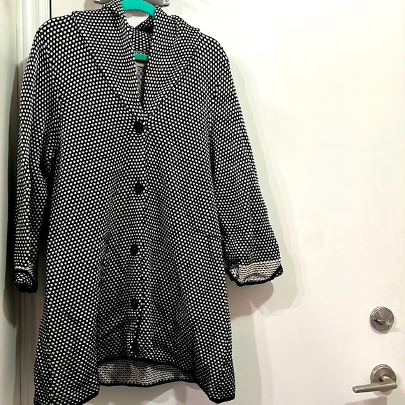 HABITAT black and white sweater jacket. - Picture 1 of 5